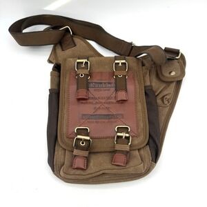 KAUKKO FH03 Retro Style Men Canvas Crossbody Bag Messenger Bag Outdoors New